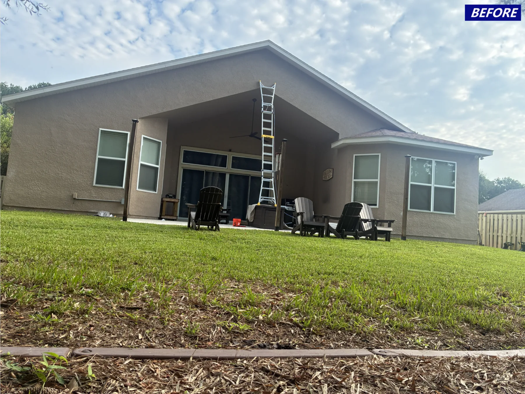 Exterior before painting