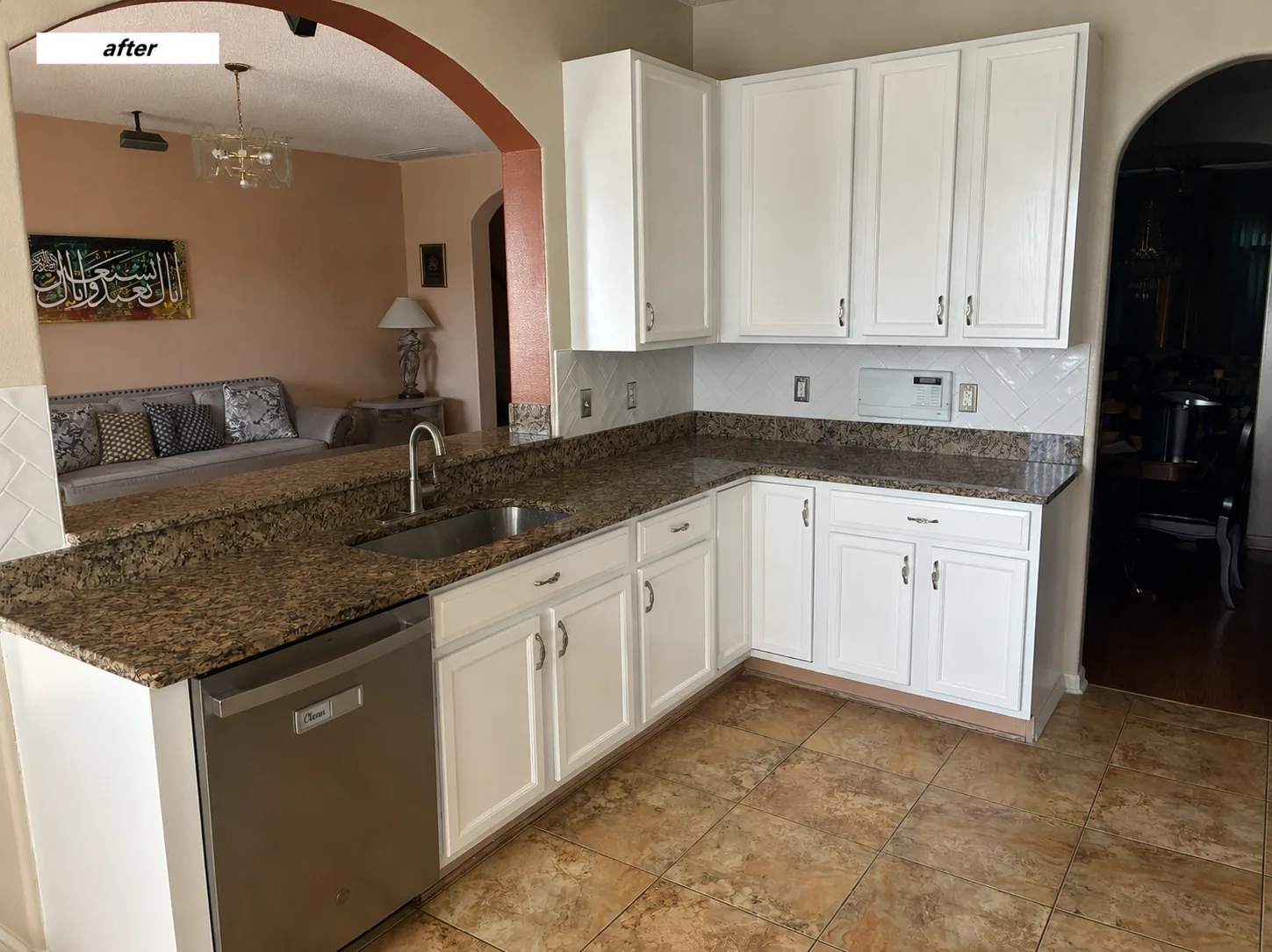 Cabinets after refinishing