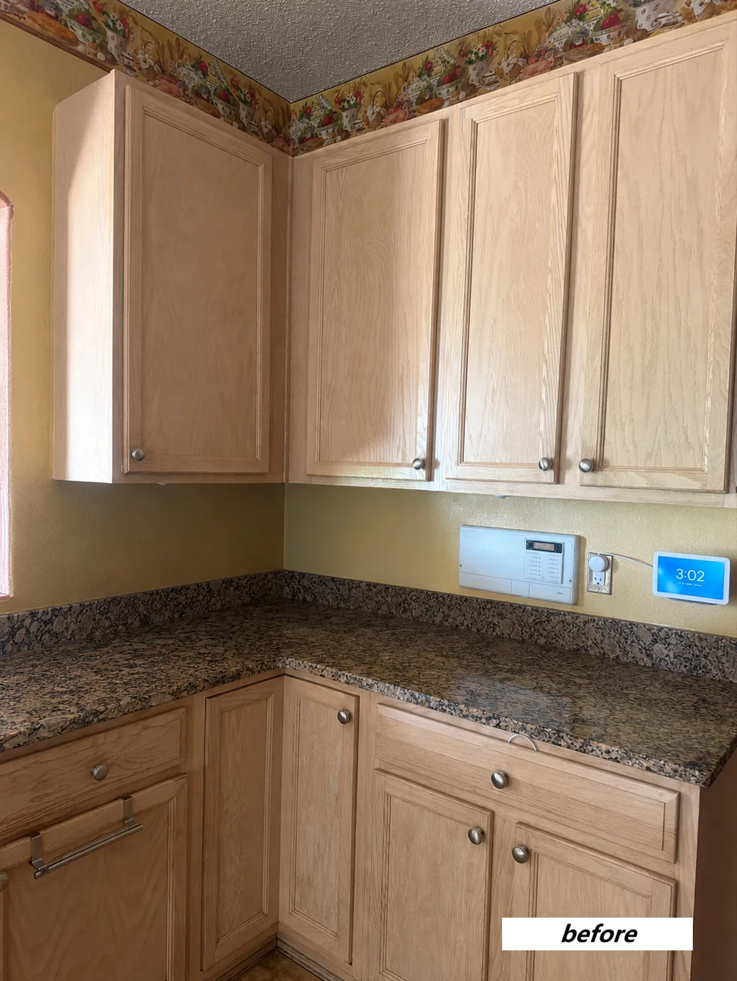 Cabinets before refinishing