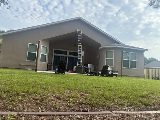 Exterior & covered patio painting — before