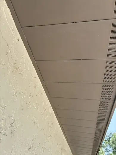 Gutter & exterior trim painting — before