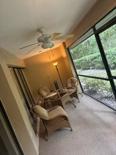 Screened lanai painting — after