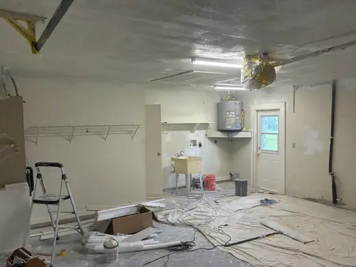 Drywall & stucco patching — during