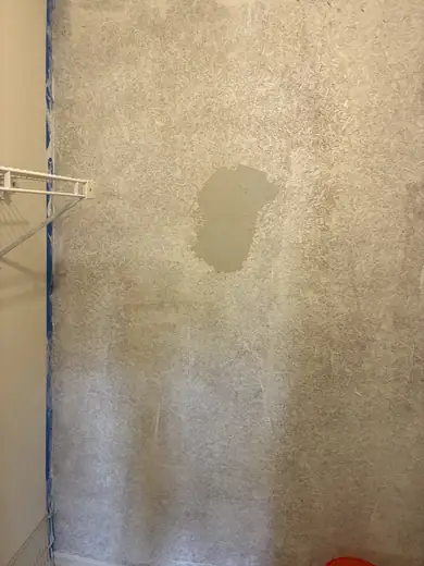 Wood wall skim coating — during